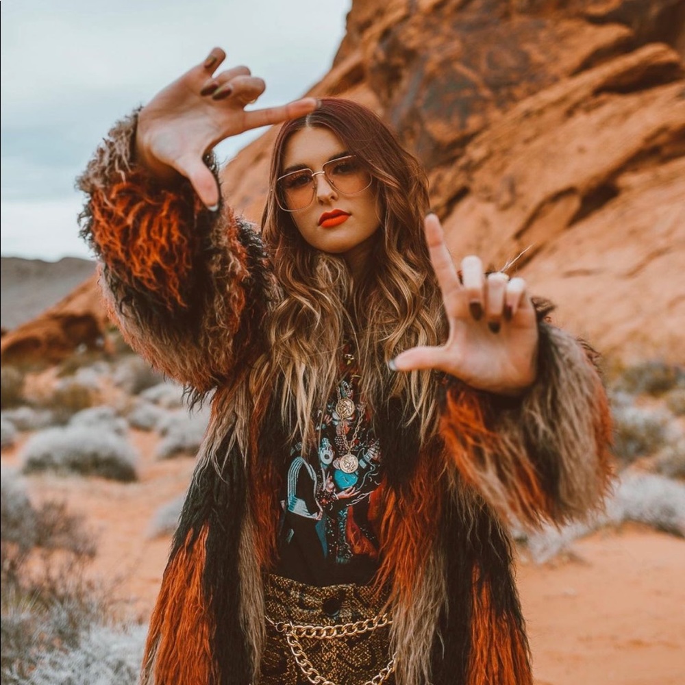 REVOLVE X house of Harlow faux fur coat